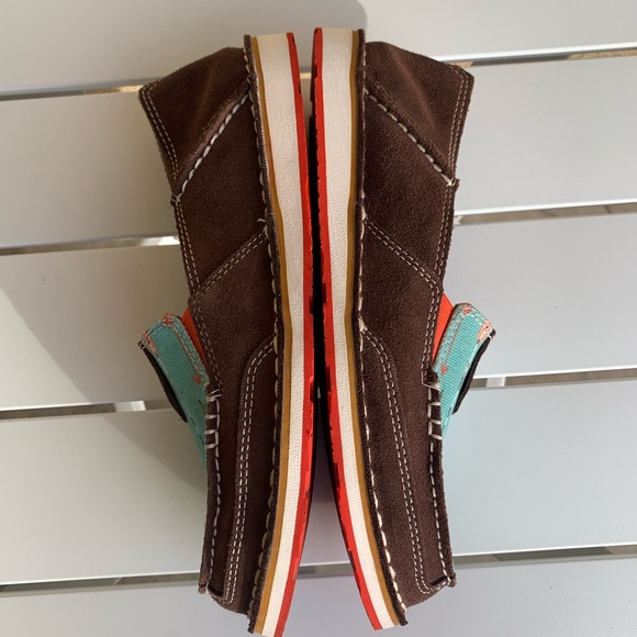 Ariat brown suede and canvas shoes Southwest size 7.5B - Picture 16 of 16